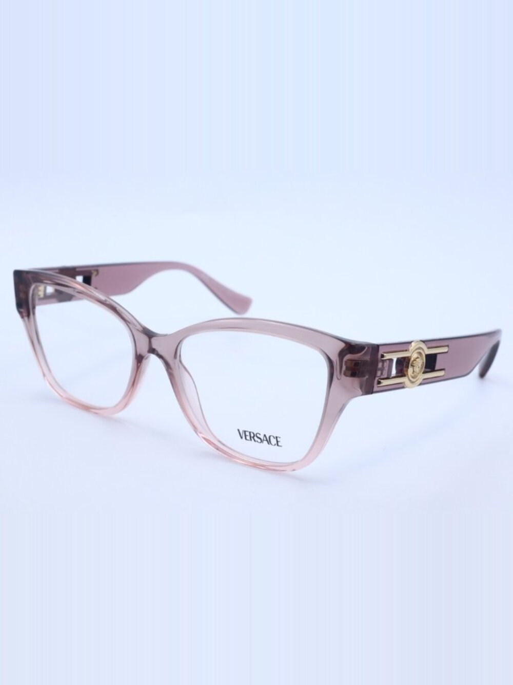 New Versace VE 3347 5435 Purple Cat Eye Unisex Eyeglasses Clear Lenses 54mm